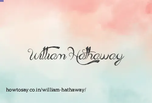 William Hathaway