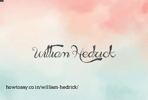 William Hedrick