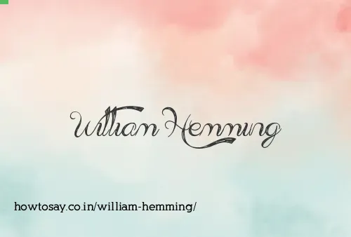 William Hemming
