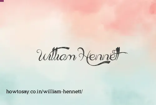 William Hennett