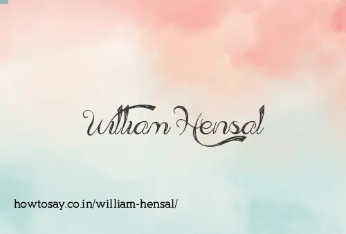 William Hensal