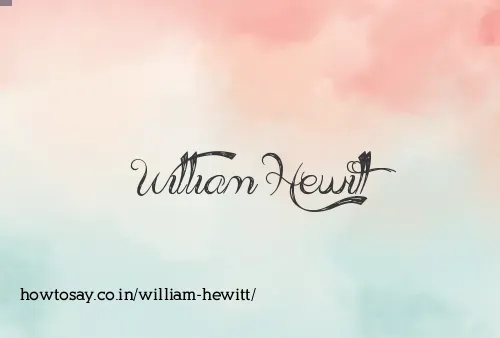 William Hewitt