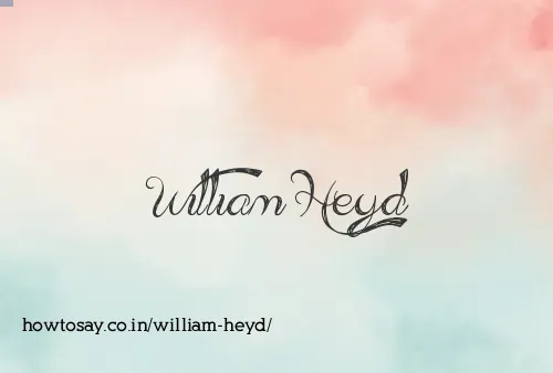 William Heyd