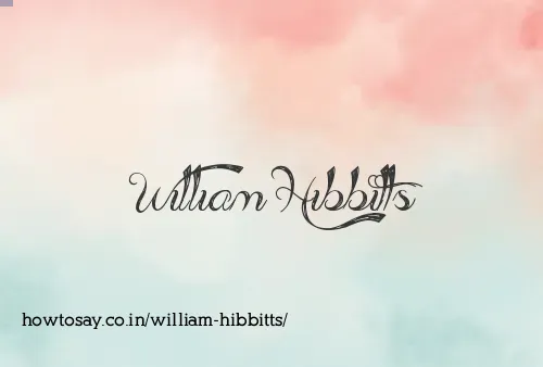 William Hibbitts