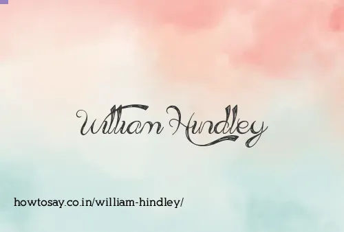 William Hindley