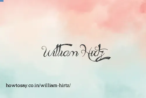 William Hirtz