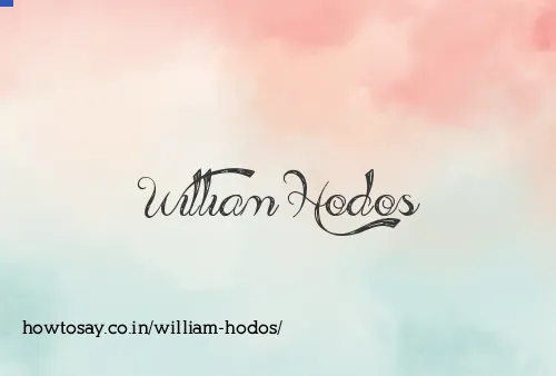 William Hodos