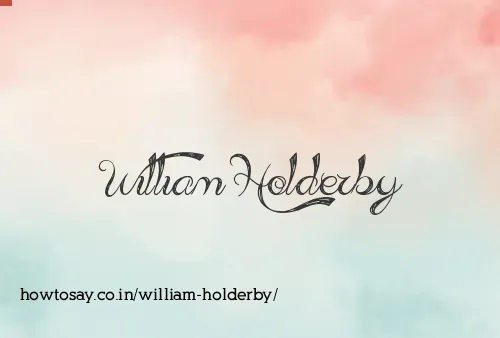 William Holderby