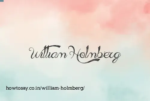 William Holmberg