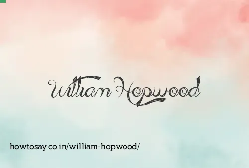 William Hopwood