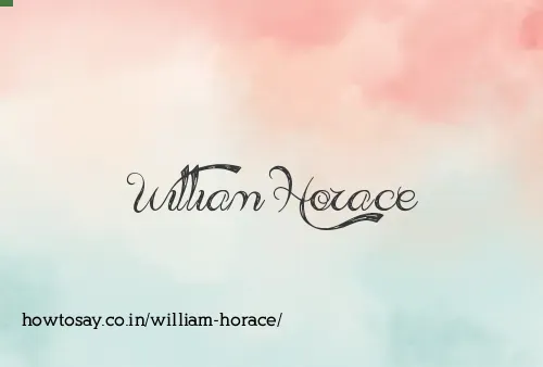 William Horace