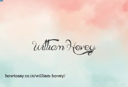 William Hovey