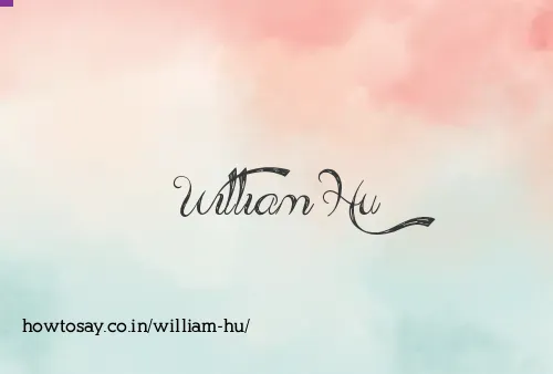 William Hu