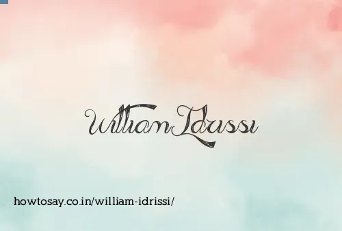 William Idrissi