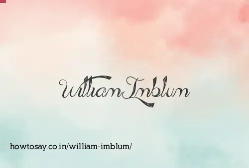 William Imblum