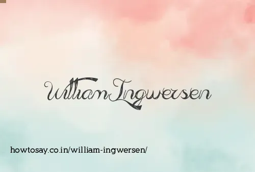 William Ingwersen