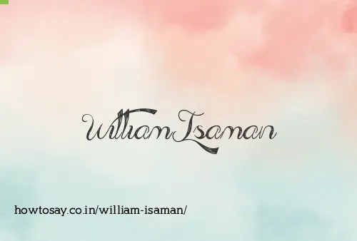 William Isaman