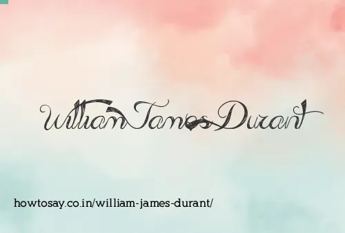 William James Durant