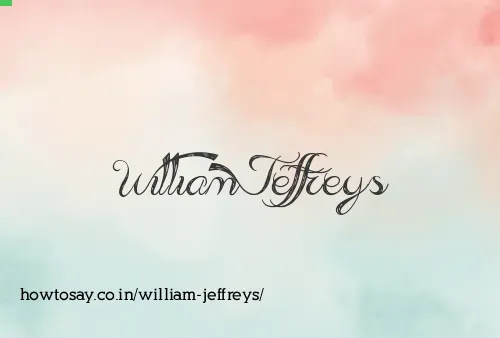 William Jeffreys