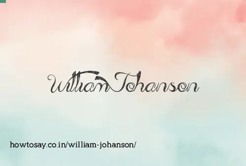 William Johanson
