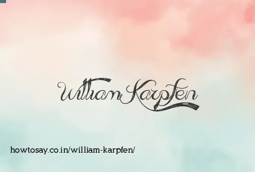 William Karpfen