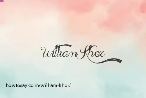 William Khor