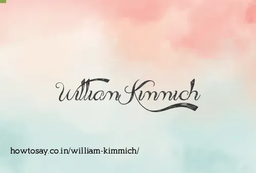 William Kimmich