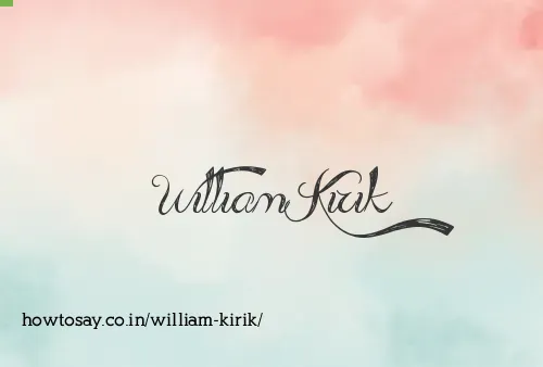 William Kirik
