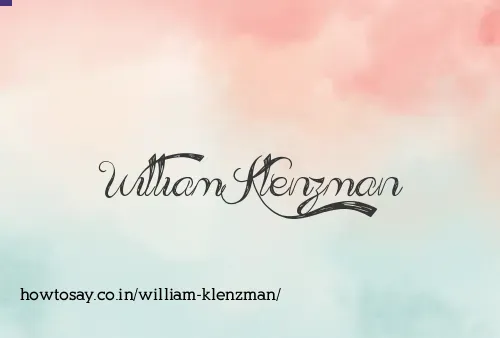 William Klenzman