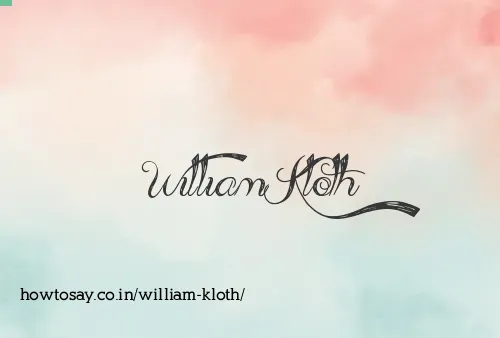 William Kloth