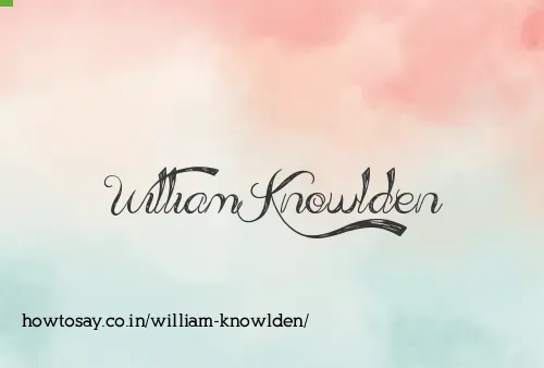William Knowlden