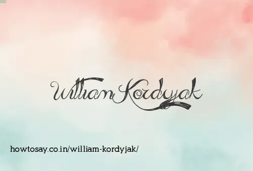 William Kordyjak