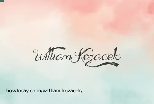 William Kozacek