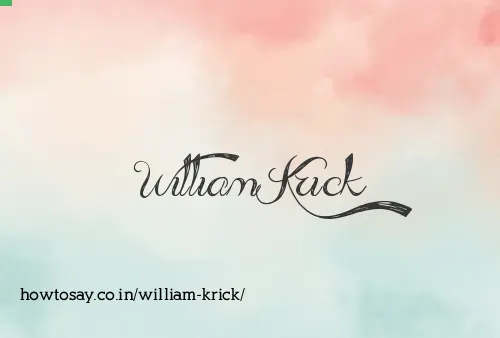 William Krick