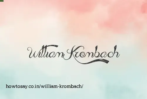 William Krombach