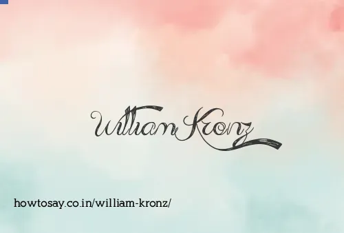 William Kronz