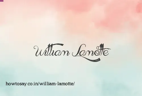 William Lamotte