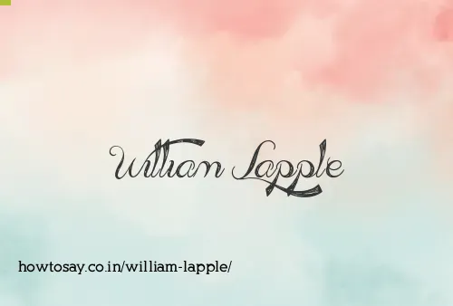 William Lapple