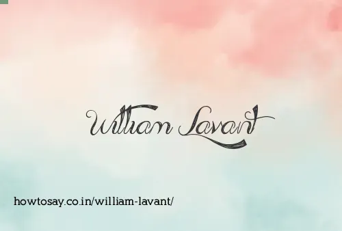 William Lavant