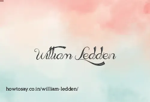William Ledden