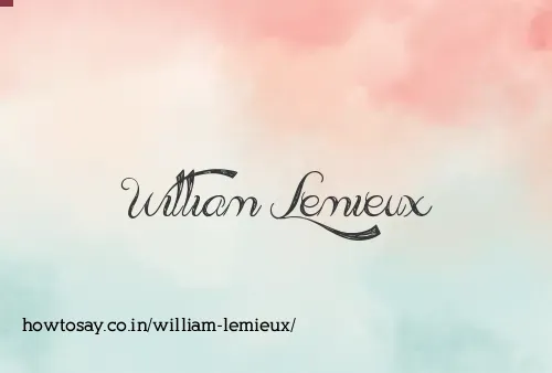 William Lemieux