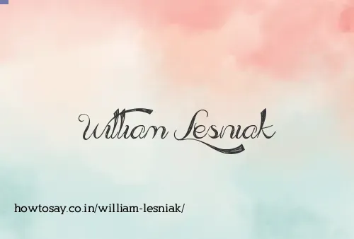 William Lesniak