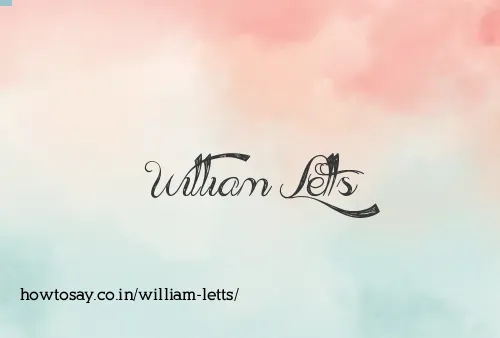 William Letts