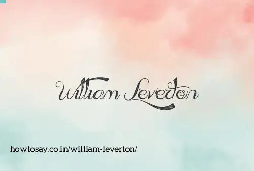 William Leverton