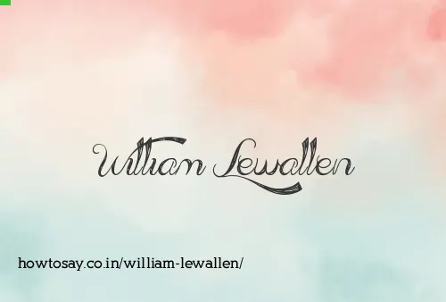 William Lewallen