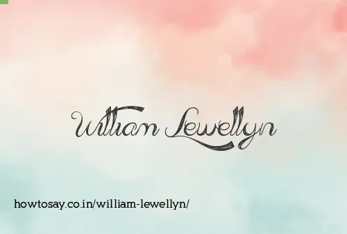 William Lewellyn