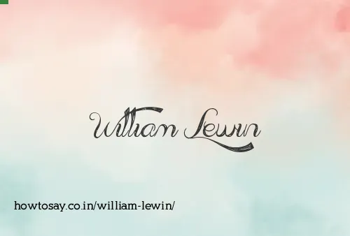 William Lewin