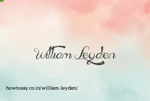 William Leyden