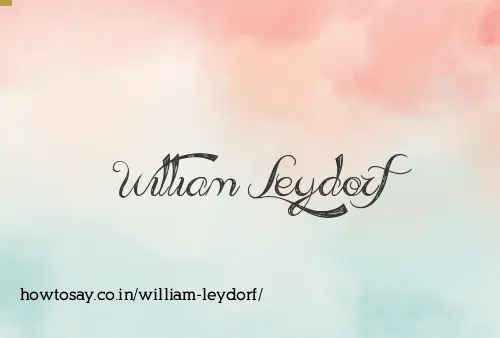 William Leydorf