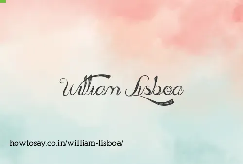 William Lisboa